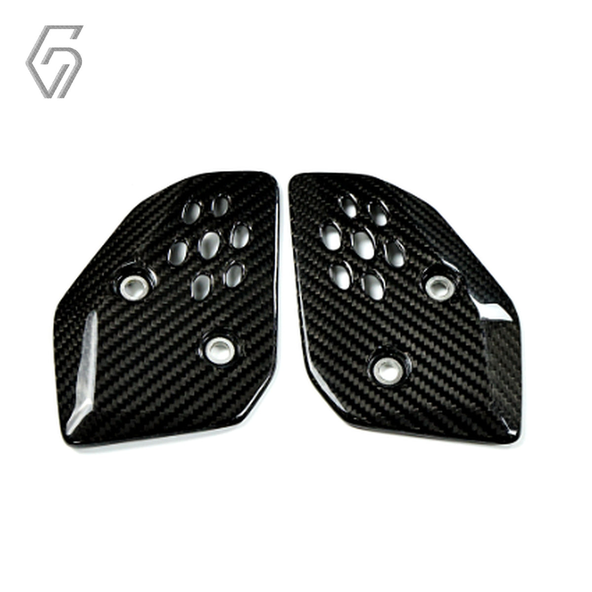 Carbon Fiber Heel Plate Guard Covers for Yamaha MT-07 2025+