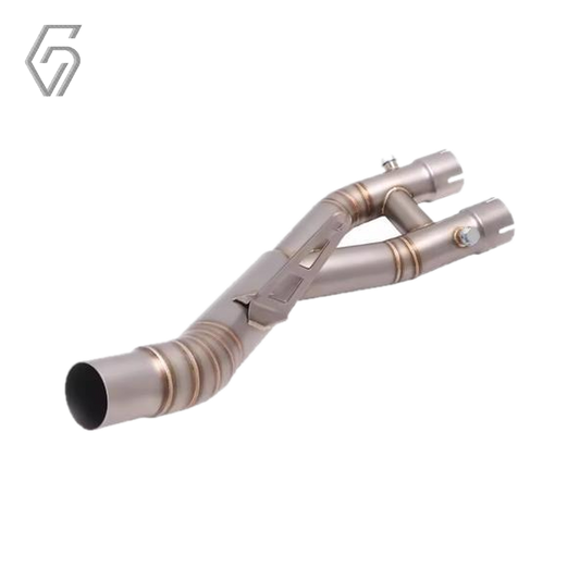 Stainless Steel Exhaust Mid Pipe Compatible with Yamaha YZF-R1 (2015–2021)