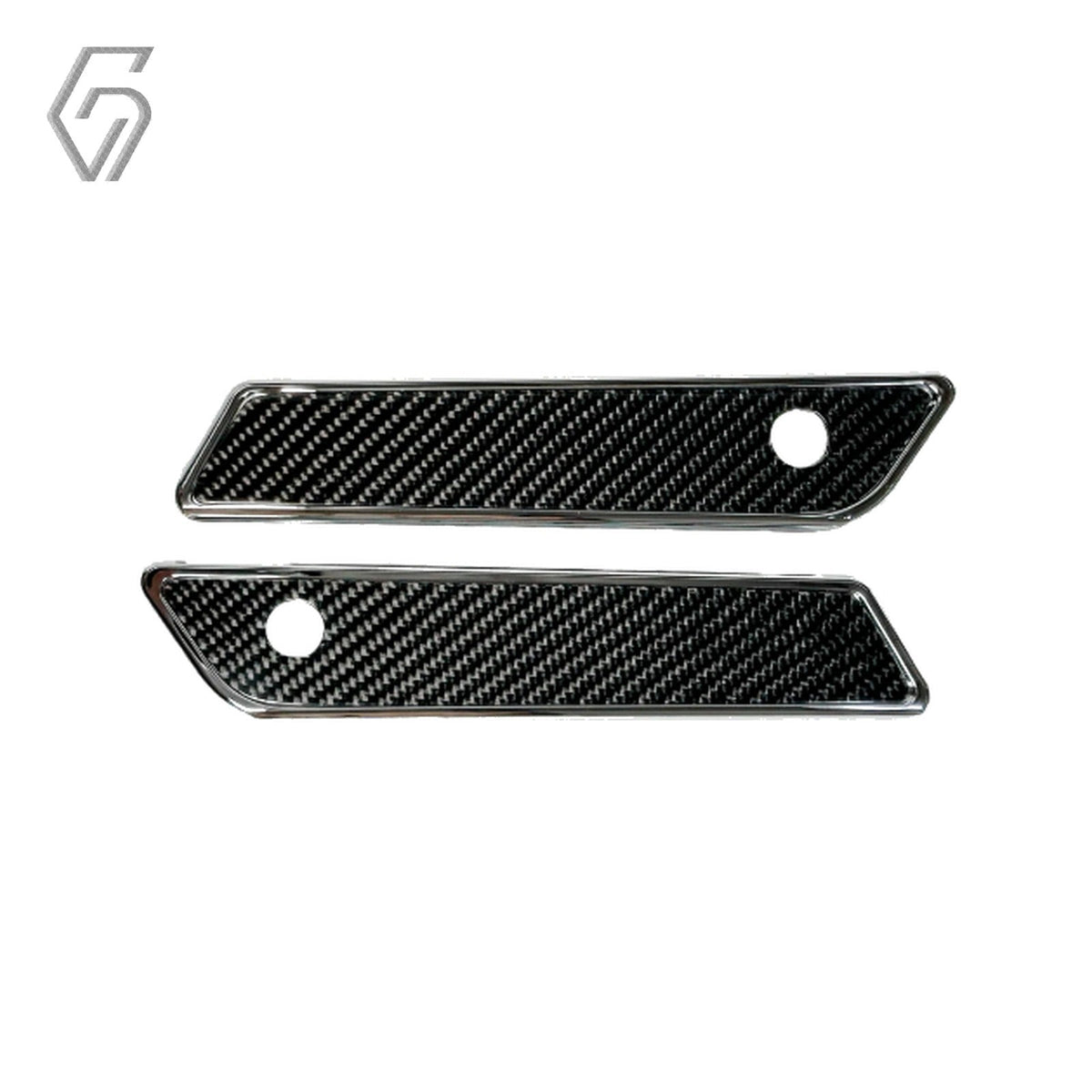 Carbon Fiber Saddlebag Lid Latch Covers for Road Glide