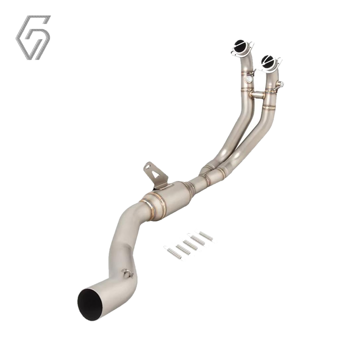 Stainless Steel Exhaust Mid Pipe Compatible with Aprilia RS 660 / Tuono 660 (2021–2024)