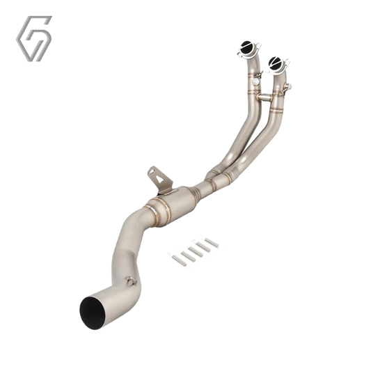 Stainless Steel Exhaust Mid Pipe Compatible with Aprilia RS 660 / Tuono 660 (2021–2024)
