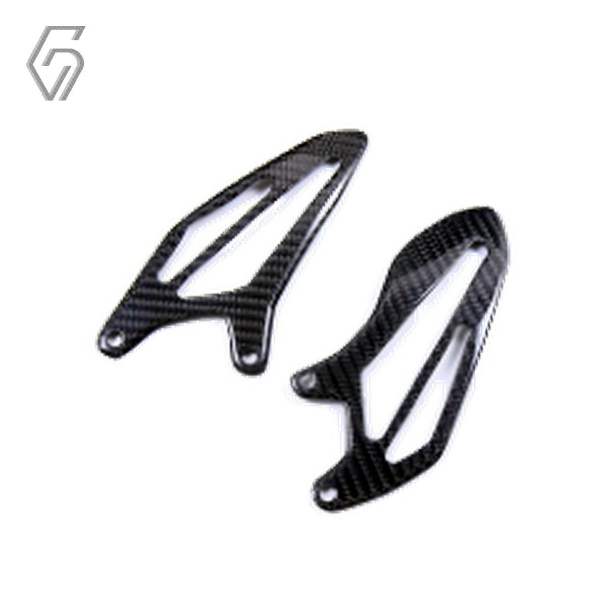 Carbon Fiber Rear Heel Plates for Yamaha R7 2022+