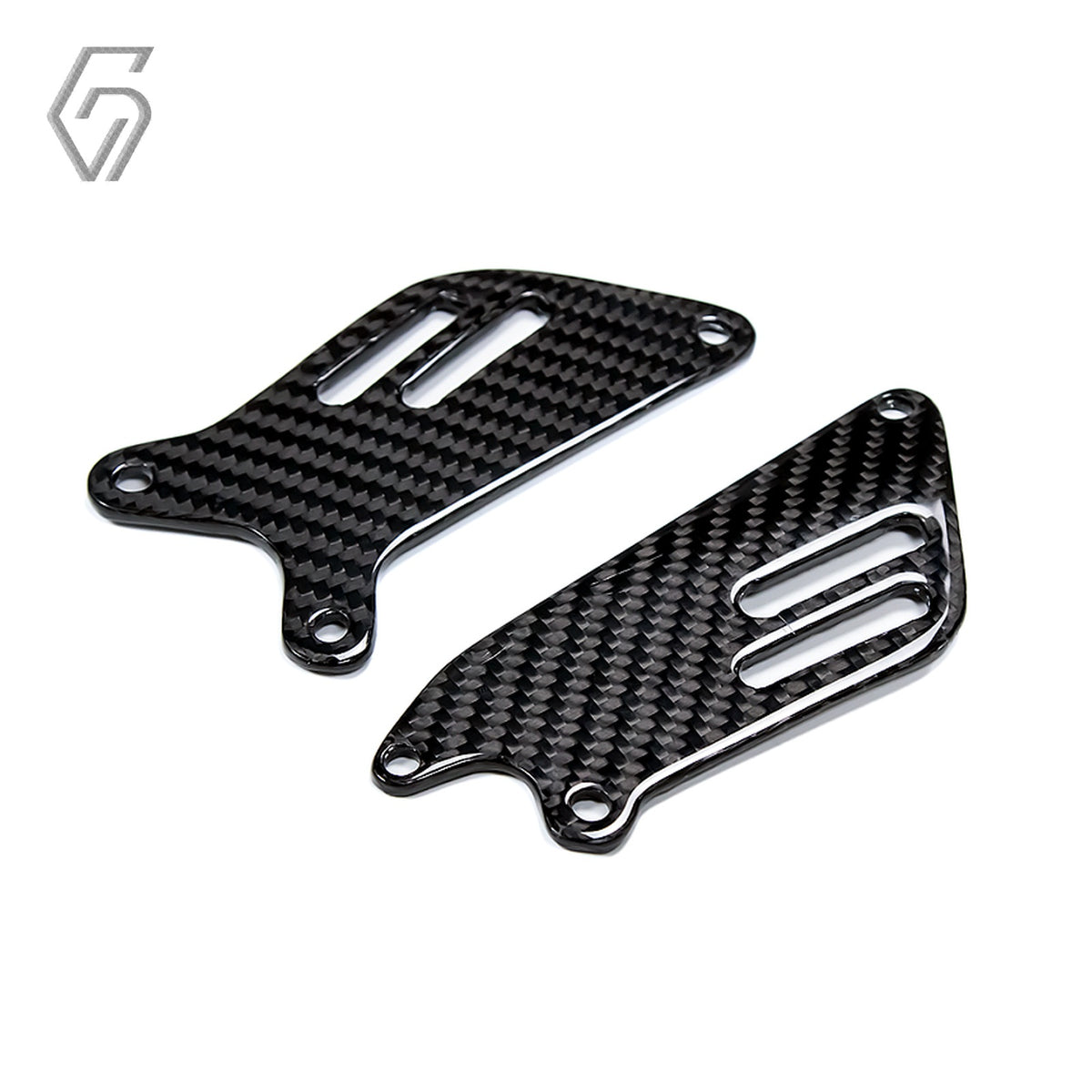 Carbon Fiber Rearset Heel guards plates for Suzuki Hayabusa