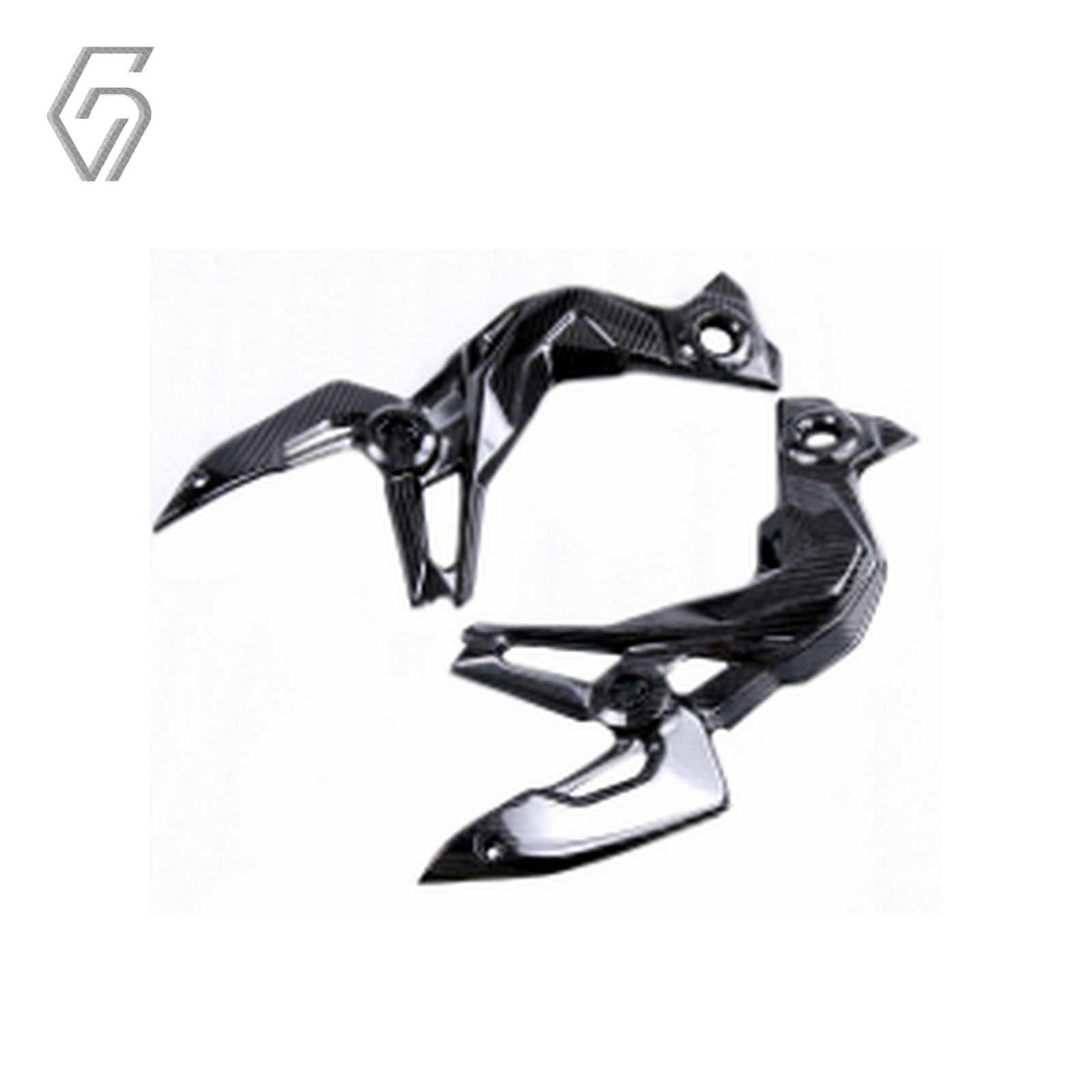 Carbon Fiber Front Side Trim Frame Body Cover Panel Fairing for Kawasaki Z900 2020-2024
