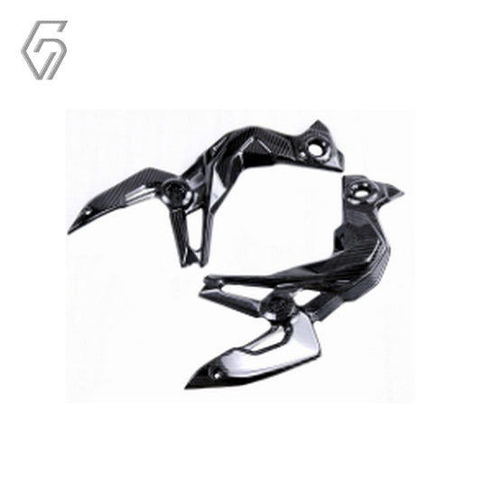 Carbon Fiber Front Side Trim Frame Body Cover Panel Fairing for Kawasaki Z900 2020-2024