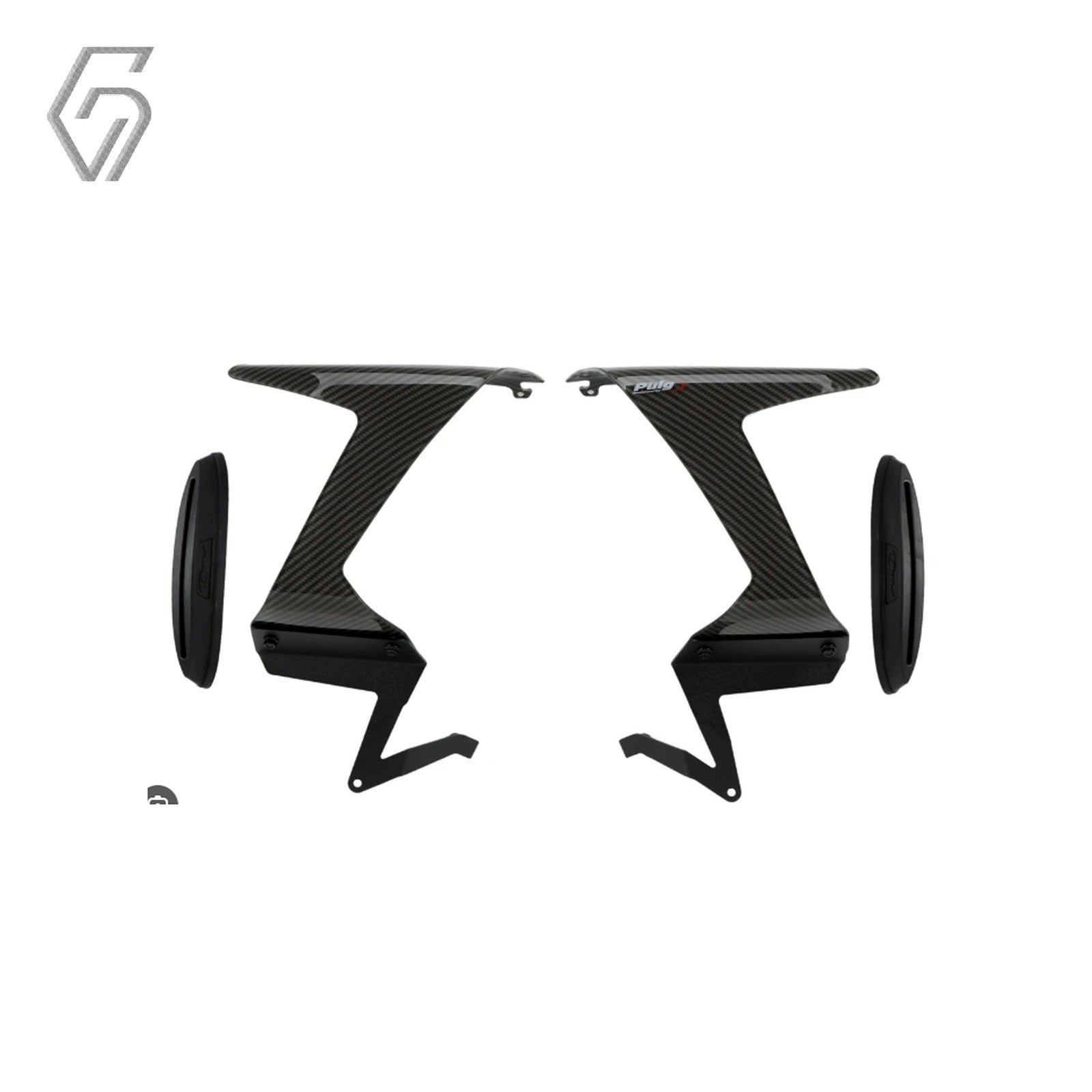 Carbon Fiber Winglets for Kawasaki Ninja ZX-6R 2024+